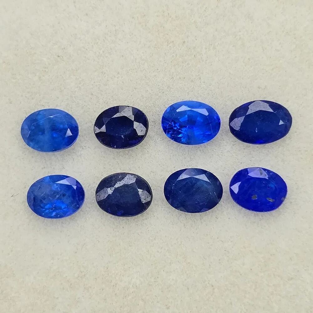 1.60 Ctw Natural Blue Spinel Oval Set 4x3mm Loose Gemstones